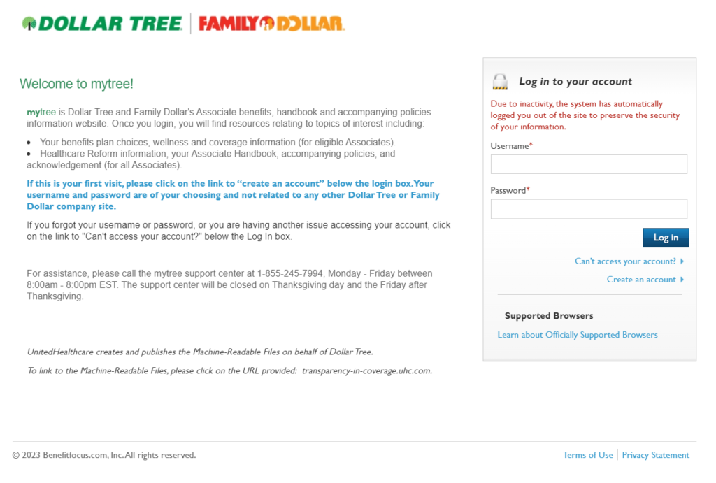 dollar tree employee login